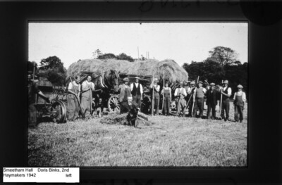 Smeetham Hall  haymaking 1942